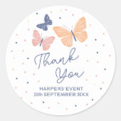 モダンシンプル誕生日 ラウンドシール (正面)