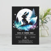 モダンシンプル誕生日 招待状 (スタンド正面)