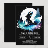 モダンシンプル誕生日 招待状 (正面/裏面)