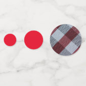 モダンシンプル赤メリークリスマスパターン コンフェッティ (正面)