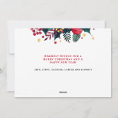 モダンシンプル赤メリー写真 シーズンカード (裏面)