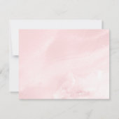 モダンシンプル赤面エレガントピンクアゲート ノートカード (裏面)