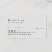 モダンシンプル赤面ピンクQRコード 名刺 (裏面)