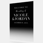 モダンシンプル透結婚明の歓迎 アクリルサイン (傾斜)