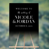 モダンシンプル透結婚明の歓迎 アクリルサイン (ニュートラル)