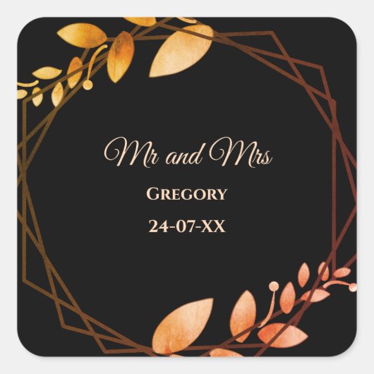 モダンシンプル野エレガント夏坊 スクエアシール (正面)