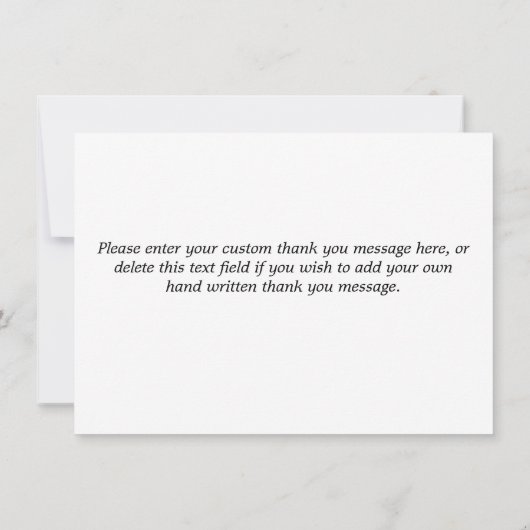 モダンシンプル金ゴールドシーケンスグリッタースクリプトありがとう サンキューカード (裏面)