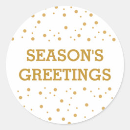 モダンシンプル金ゴールドパーソナライズされた封筒用シール ラウンドシール