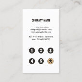 モダンシンプル金ゴールドフェイクロイヤリティカード ロイヤリティカード (裏面)