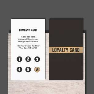 モダンシンプル金ゴールドフェイクロイヤリティカード ロイヤリティカード