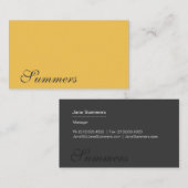 モダンシンプル金ゴールド 名刺 (正面/裏面)