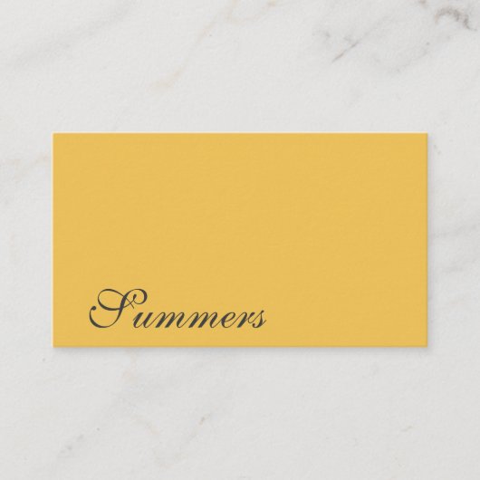 モダンシンプル金ゴールド 名刺 (正面)