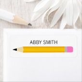 モダンシンプル鉛筆キッド水筒 ラベル (インサイチュ)