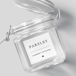 モダンシンプル防水キッチンスパイス瓶ラベル シール