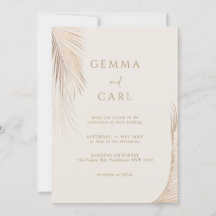 モダンシンプル離れ結婚式招待状