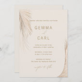 モダンシンプル離れ結婚式招待状 招待状 (正面/裏面)