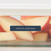 モダンシンプル青ニュートラル防水名ラベル ラベル (貼付)