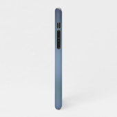 モダンシンプル青ネイビーのグラデーション色 iPhoneケース (左側)