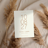 モダンシンプル非フォト結婚ズ セーブザデート