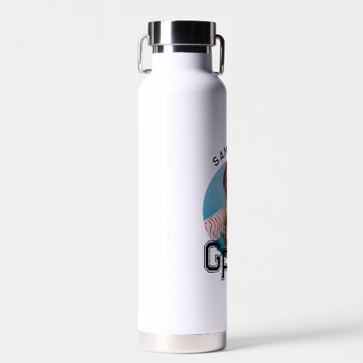 モダンシンプル高校卒業写真卒業 ウォーターボトル (正面)