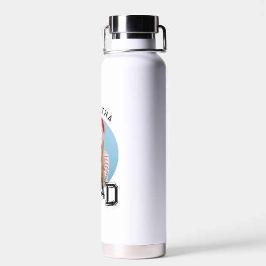 モダンシンプル高校卒業写真卒業 ウォーターボトル (背面)