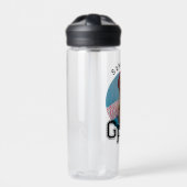 モダンシンプル高校卒業写真卒業 ウォーターボトル (正面)