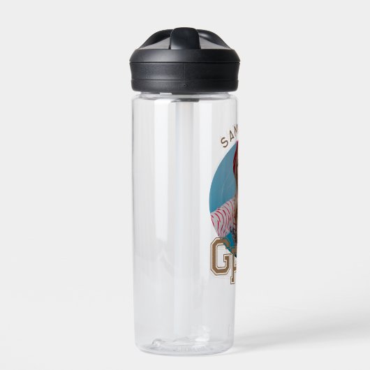 モダンシンプル高校卒業写真卒業 ウォーターボトル (正面)