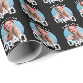 モダンシンプル高校卒業写真卒業 ラッピングペーパー (ロールコーナー)