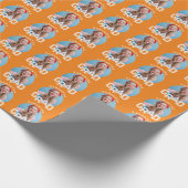 モダンシンプル高校卒業写真卒業 ラッピングペーパー (角)