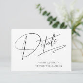 モダンシンプル黒と白 エンクロージャーカード (スタンド正面)