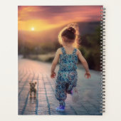 モダンシンプル黒の家族の写真モノグラムの プランナー手帳 (裏面)