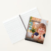 モダンシンプル黒フォトスクリプトモノグラム ノートブック (内部)