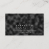 モダンシンプル黒ミニマリストテクスチャ 名刺 (正面)