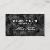 モダンシンプル黒ミニマリストテクスチャ 名刺 (裏面)