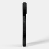 モダンシンプル黒ミニマル質感モノグラーム Case-Mate iPhoneケース (裏面 / 右)