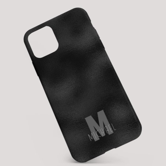 モダンシンプル黒ミニマル質感モノグラーム Case-Mate iPhoneケース