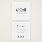 モダンシンプル黒縁どの名刺 (正面&裏面)