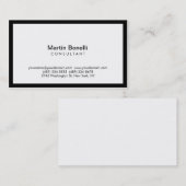 モダンシンプル黒縁ど白名刺 名刺 (正面/裏面)