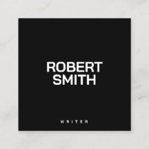 モダンシンプル黒・白の名刺