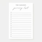 モダンシンプル黒・白の食料品エレガント品一覧 ポストイット (正面)