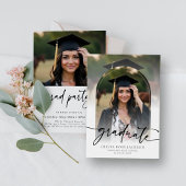 モダンシンプル2写真卒業 招待状