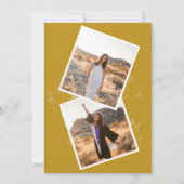 モダンシンプル2写真金ゴールド卒業会 招待状 (裏面)