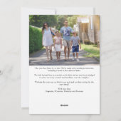 モダンシンプル2枚写真のクリスマスカード シーズンカード (裏面)