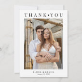 モダンシンプル2枚 サンキューカード (正面)