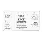 モダンシンプル2 OZコスメティックドロッパーボトルラベル ラベル (正面)