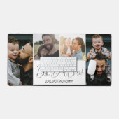 モダンシンプル4写真最高のパパEver デスクマット (キーボード&マウス)