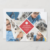 モダンシンプル4枚の写真とロゴ事業 シーズンカード (正面)