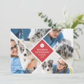 モダンシンプル4枚の写真とロゴ事業 シーズンカード (スタンド正面)