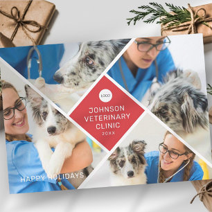 モダンシンプル4枚の写真とロゴ事業 シーズンカード