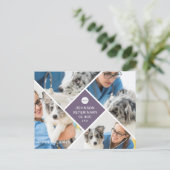 モダンシンプル4枚の写真とロゴ事業 シーズンポストカード (スタンド正面)